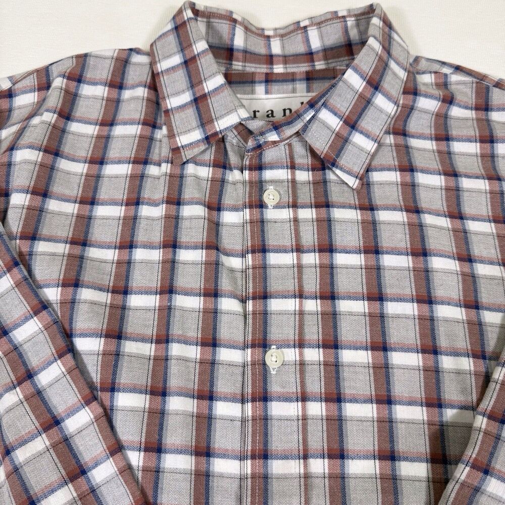 Frank & Eileen Mens Paul‎ Button Down Shirt Plaid Size Med Made In USA Designer